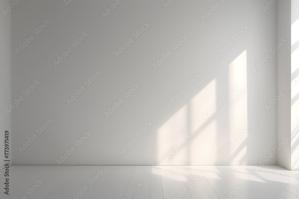 Minimalist Empty Room With Blurred shadow Gentle Lights On Grey Wall, Empty Studio Room Minimalist Empty Room With Blurred shadow Gentle Lights On Grey Wall, Empty Studio Room