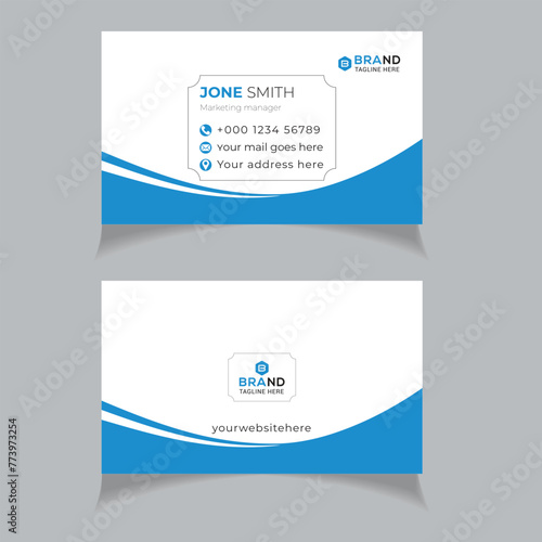 Professional business card design template 