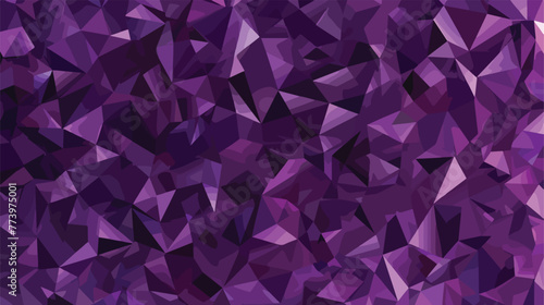 Dark Purple vector triangle mosaic texture. Polygonal
