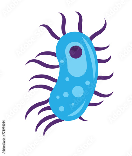 Virus vector illustration. Biological virus types. Icons	