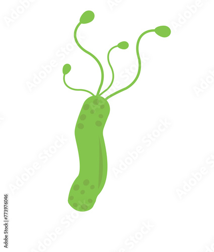 Virus vector illustration. Biological virus types. Icons	