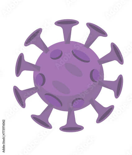 Virus vector illustration. Biological virus types. Icons	