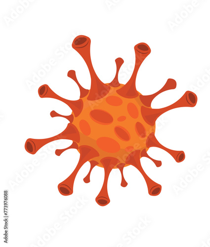 Virus vector illustration. Biological virus types. Icons	