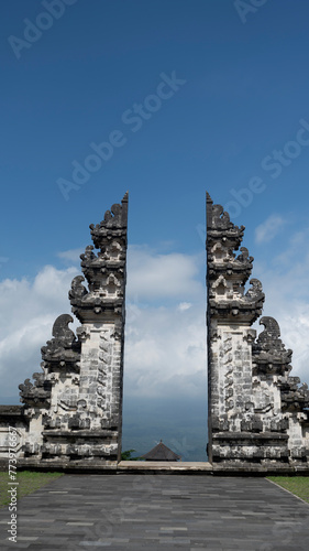 Majestic split gate at Pura Lempuyang in Bali photo