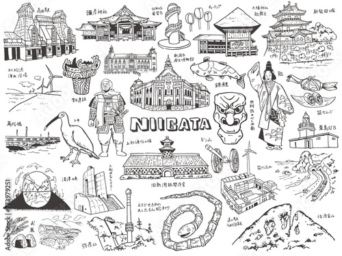 新潟県 イラスト