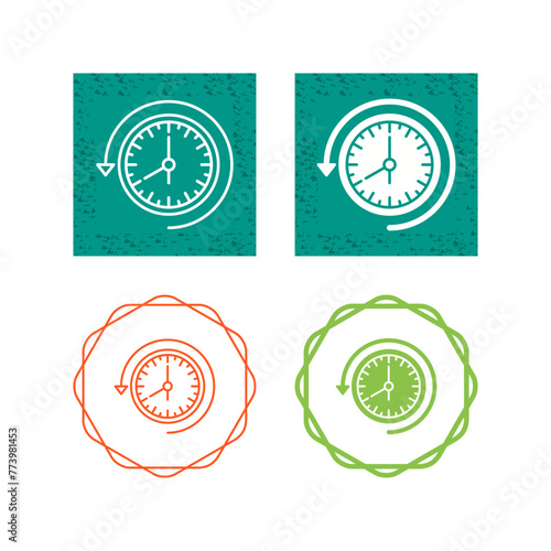Past Time Vector Icon