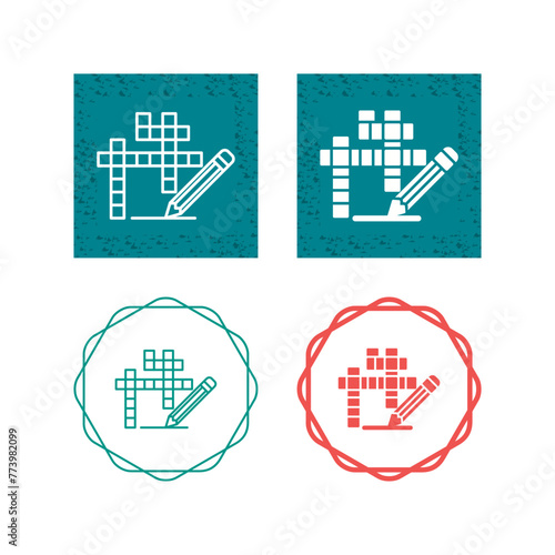 Crossword Vector Icon