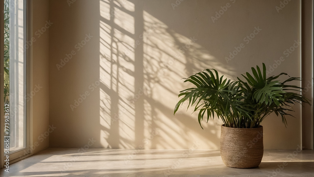 Fototapeta premium light beige background minimal wallpaper , background in light beige for product