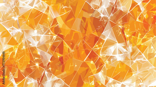 Light orange vector pattern with polygonal shapes. Sim