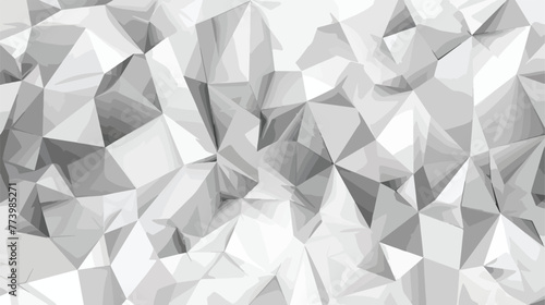 Low polygon shapes background triangles mosaic White t