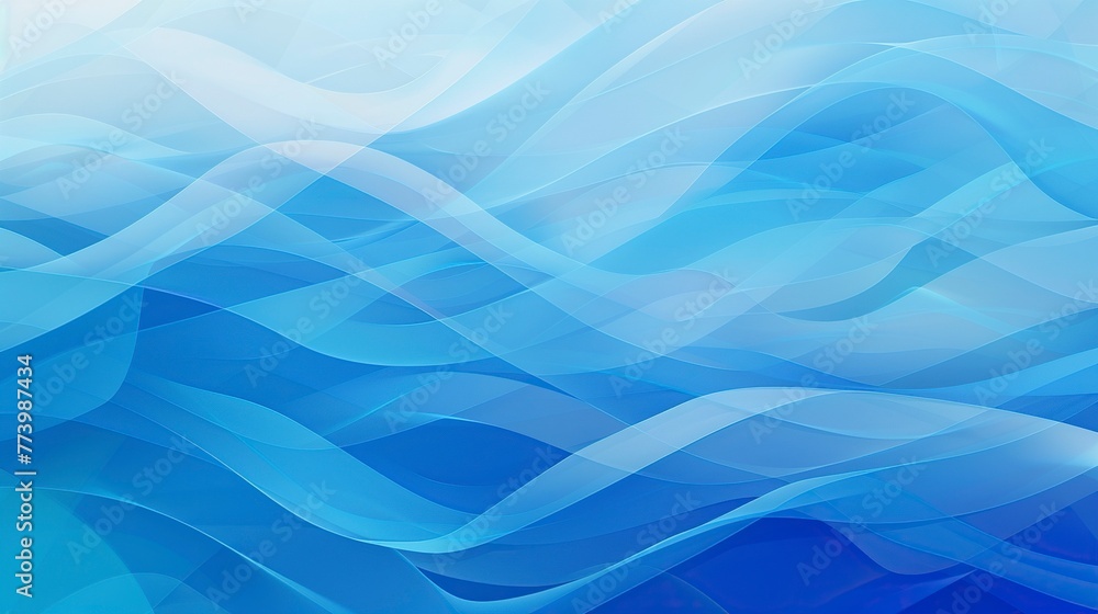 Obraz premium Abstract Blue Background. Minimalist Design Concept.