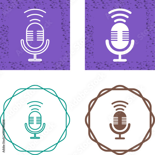 Podcast Vector Icon photo