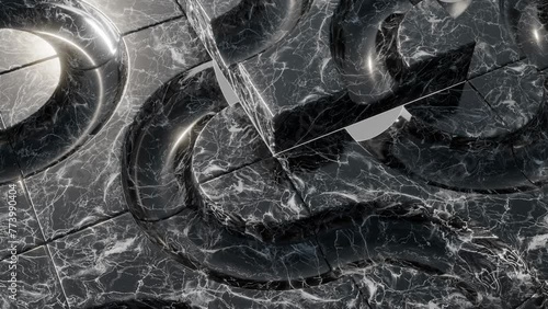 Looping Spheres 3D satisfying animation