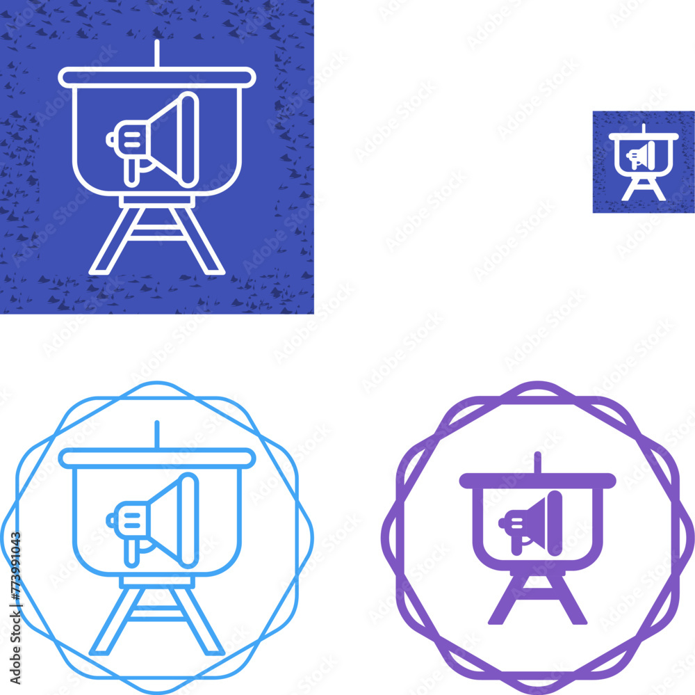 Marketing Presentation Vector Icon Marketing Presentation Vector Icon