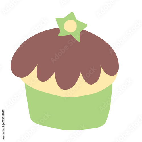 cute cupcakes vector illustration photo