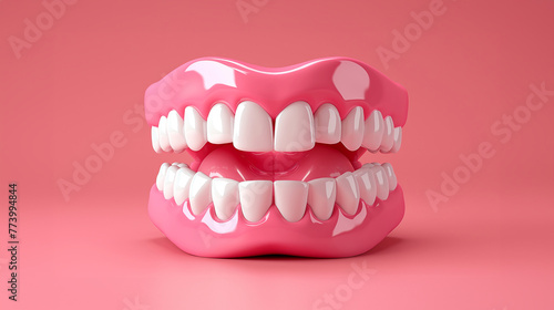 3d model teeth of a human