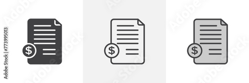 Detailed Legal Document Icon Set with Contracts, Agreements, and Legal Briefs Symbols