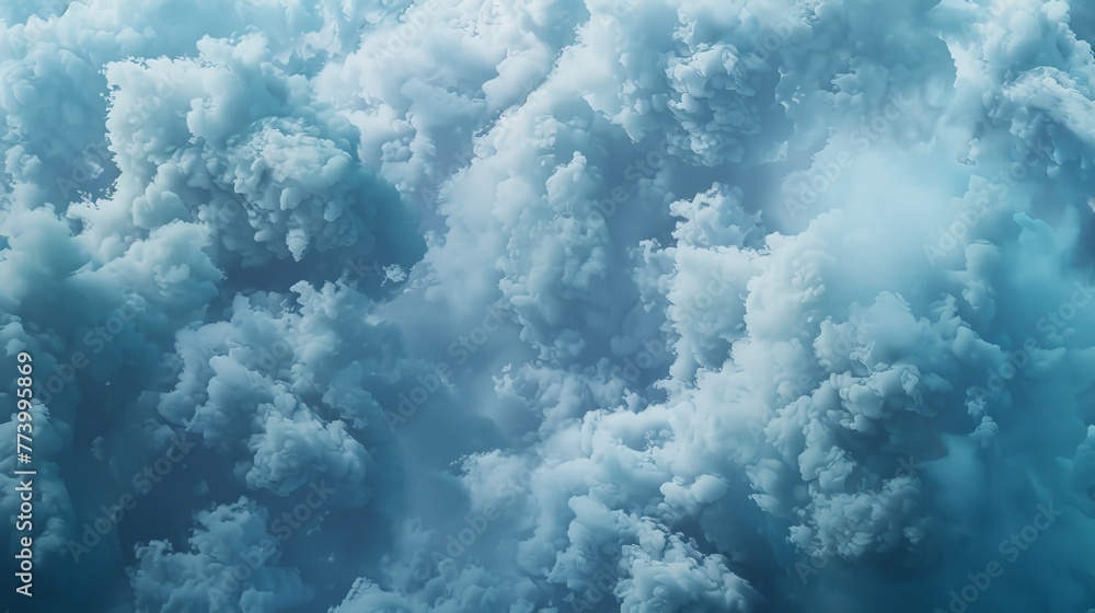Spectacular aerial view of a dense cluster of cumulus clouds Spectacular aerial view of a dense cluster of cumulus clouds