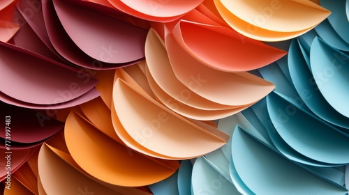 Colorful Wall Covered With Assorted Paper Sheets