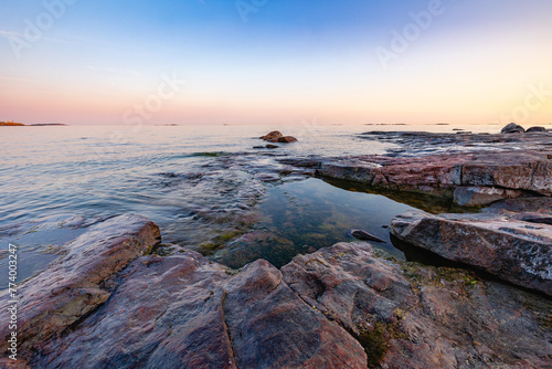 Фотография sunset over the sea