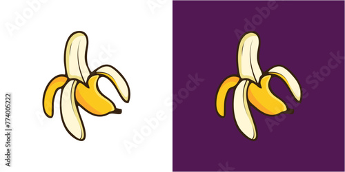 Banana Icon Vector STock Illustration Design