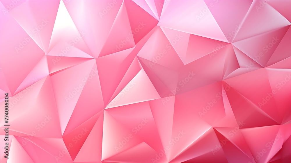 Dynamic Forms: Panorama Pink Banner Featuring Abstract Triangular Shapes Dynamic Forms: Panorama Pink Banner Featuring Abstract Triangular Shapes