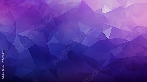 Angular Symmetry: Panoramic Banner with Purple Abstract Triangles