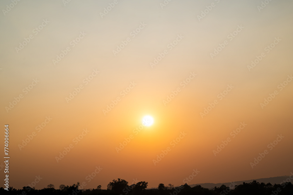 Beautiful sun and sky sunset background Beautiful sun and sky sunset background