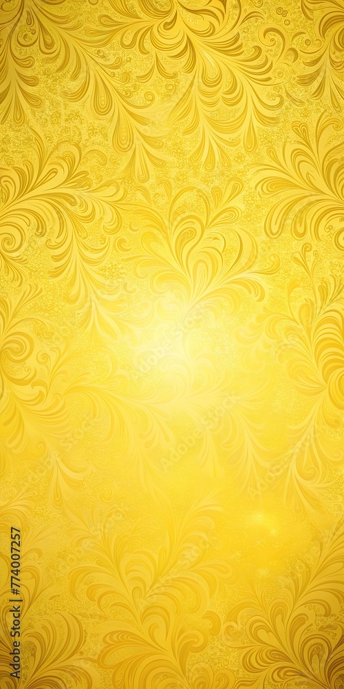 abstract yellow background with floral design vertical layout abstract yellow background with floral design vertical layout