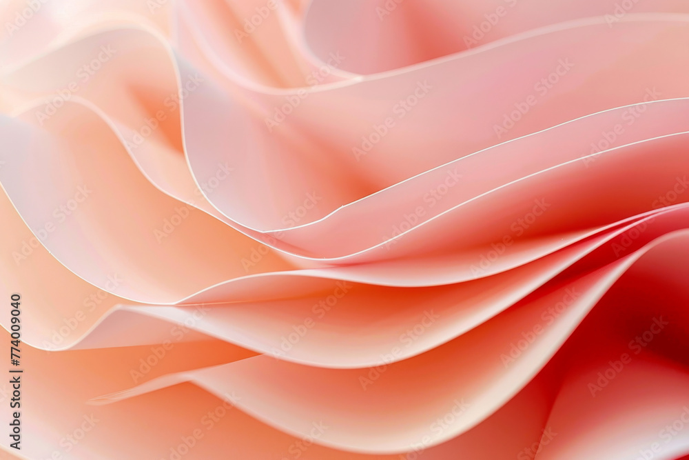 Obraz premium Abstract Pink and White Waves Background Texture