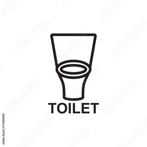 toilet icon , bathroom icon vector © fiyu