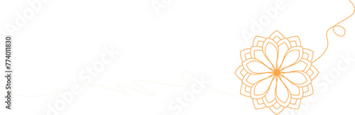 line art lotus flower