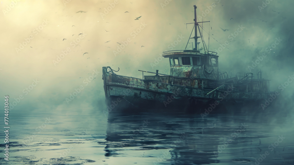 Futuristic boat designs inspired by dystopian stories and ethereal imagery Futuristic boat designs inspired by dystopian stories and ethereal imagery