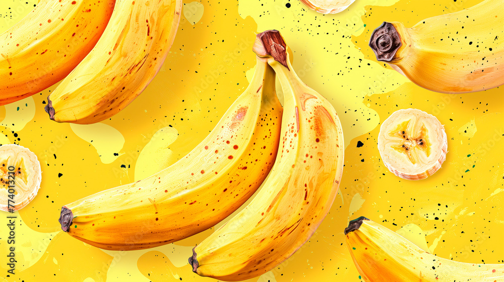 isometric banana background isometric banana background