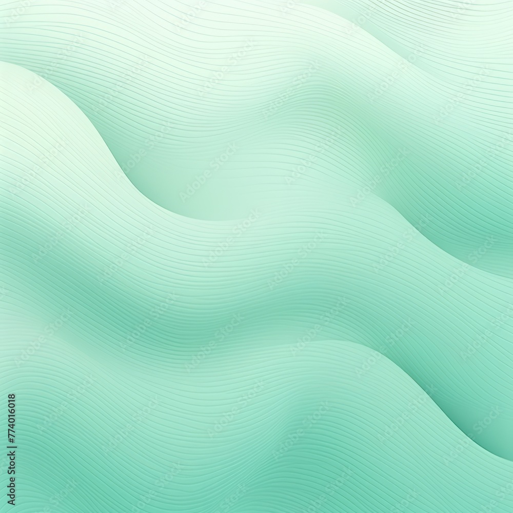 Mint Green gradient wave pattern background with noise texture and soft surface gritty halftone art 