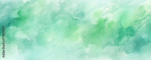Mint Green light watercolor abstract background