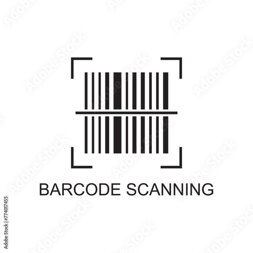 barcode scanning icon   technology icon