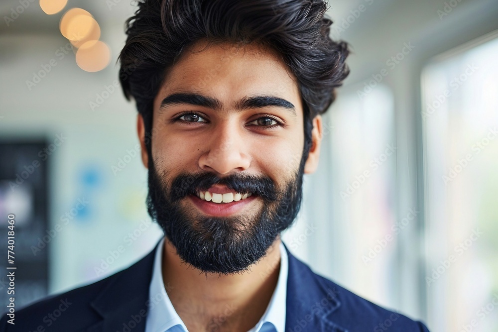Obraz premium a man with a beard smiling