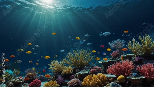 Underwater sea scallop  © amir