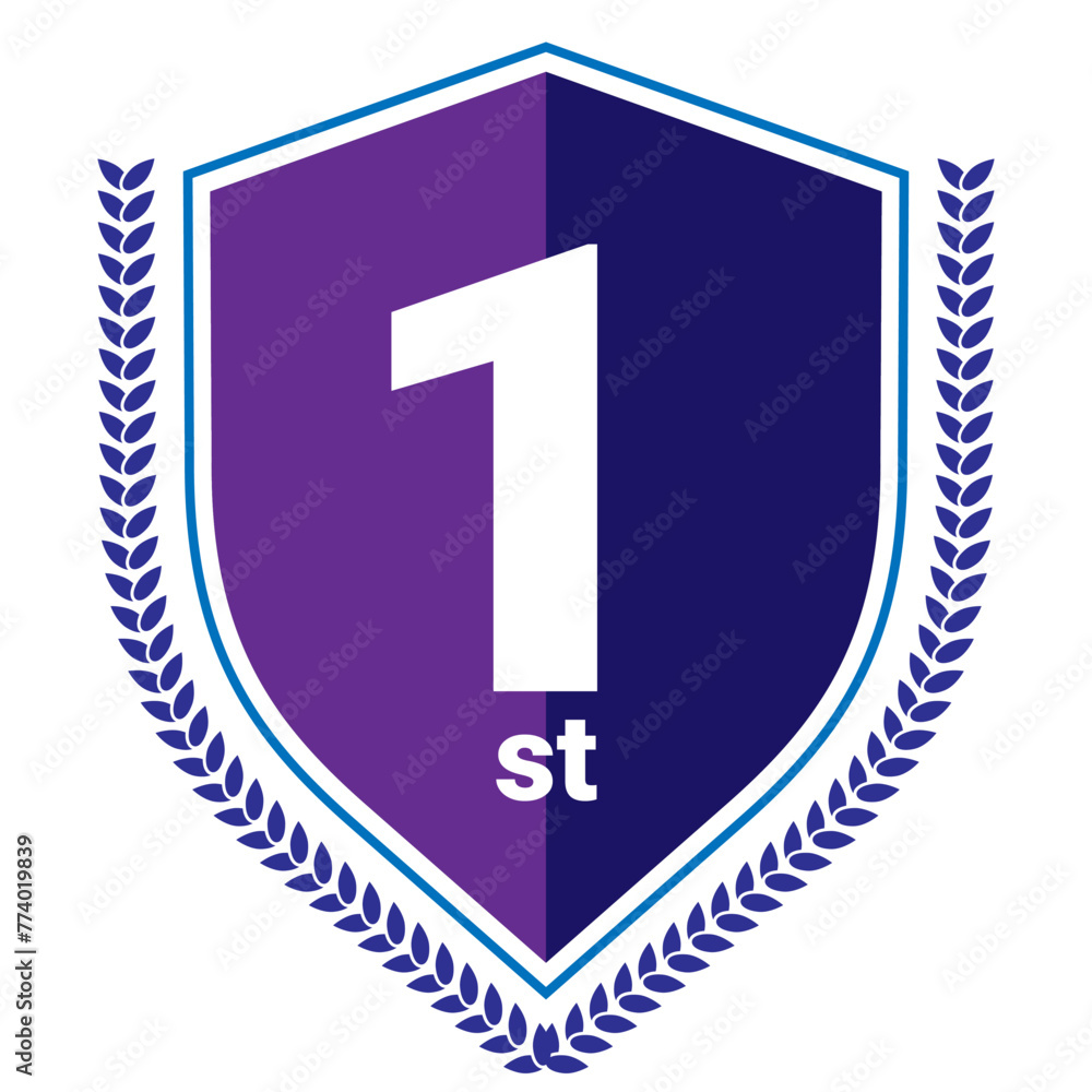 1st, Vector illustration EPS 10 File. Number One. Award Icon. 1st Place. 1st, Vector illustration EPS 10 File. Number One. Award Icon. 1st Place.