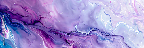 Abstract violet and blue watercolor background texture. Bright splash marble art . photo