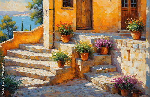 typical Provençal village in the south of France