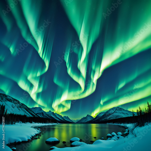 polar lights, ai-generatet © Dr. N. Lange
