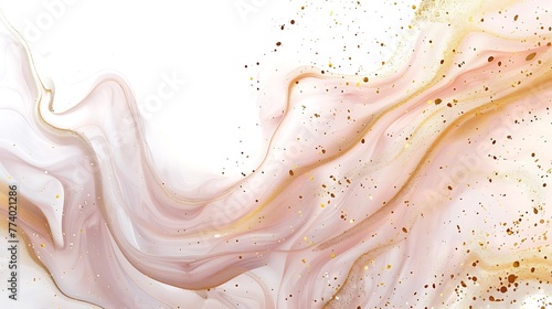 solid white background with cocoa swirls