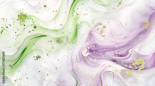 solid white background with cucumber swirls