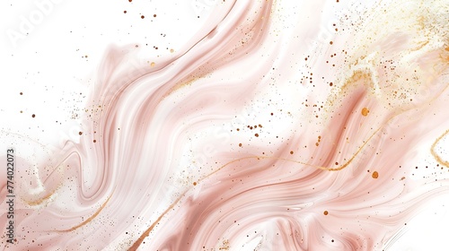 solid white background with espresso swirls