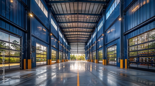 Spacious Warehouse With Numerous Windows and Doors