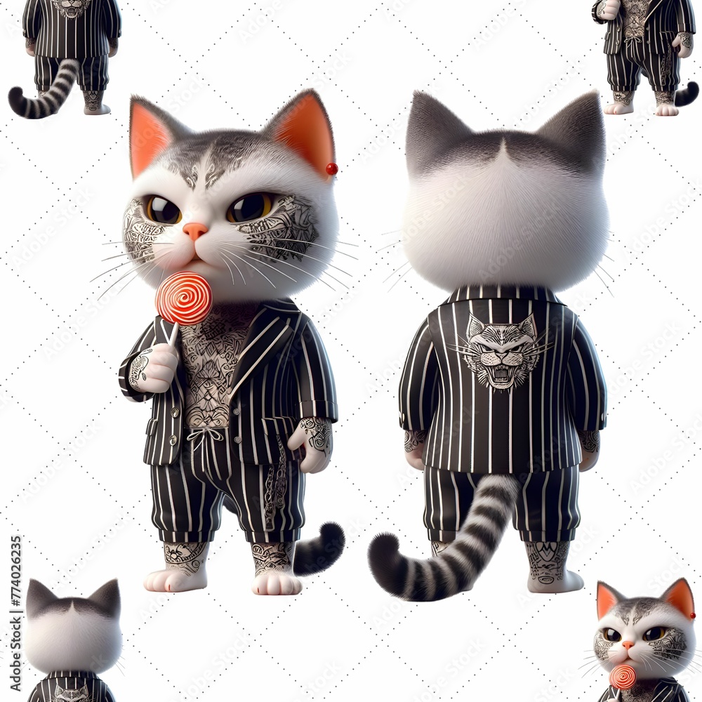 Fototapeta premium cat and mouse