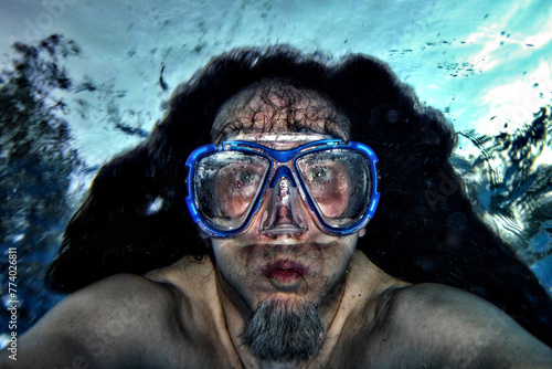 Underwater portrait