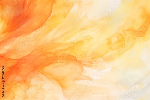 Orange light watercolor abstract background